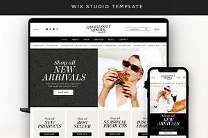 Minimal Ecommerce Website Template, a Wix Template by Template Twist Shop