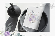 Violet Watercolor Floral Alphabet, a Decorative Illustration by Veris Studio (Thumbnail 2 of 12)