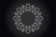 Round vector indian-style frames, a Texture Illustration by CreativeJourney (Thumbnail 4 of 5)