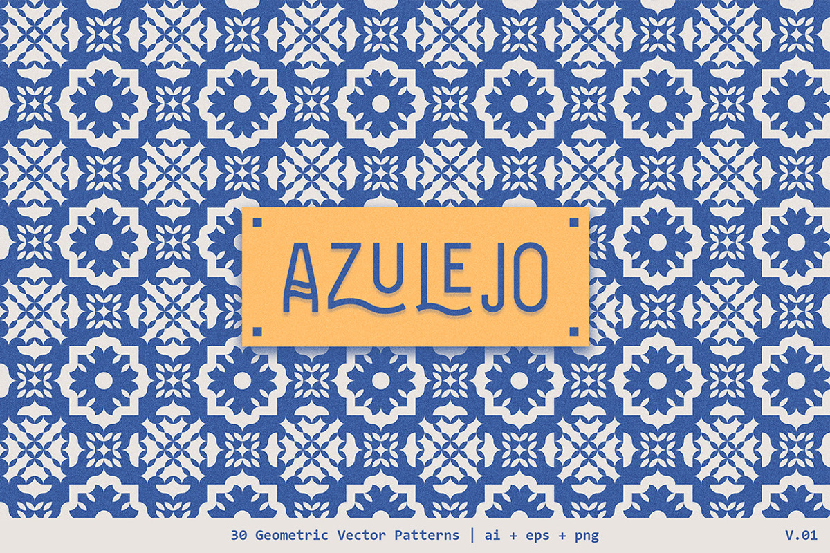Azulejo Geometric Patterns | V01, a Pattern Graphic by dvtchk (Photo 9 of 10)