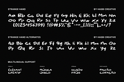 Strange Hand — Handwritten Font, a Handwritten Font by Hasbi Creative (Thumbnail 11 of 12)