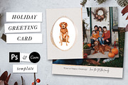 Dog Holiday Christmas Card Template, a Card Template by Ashley Alexandra Design (Thumbnail 2 of 5)