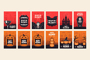 Halloween Posters - 24 Designs, a Seasonal Illustration by DenysHolovatiuk (Thumbnail 3 of 9)