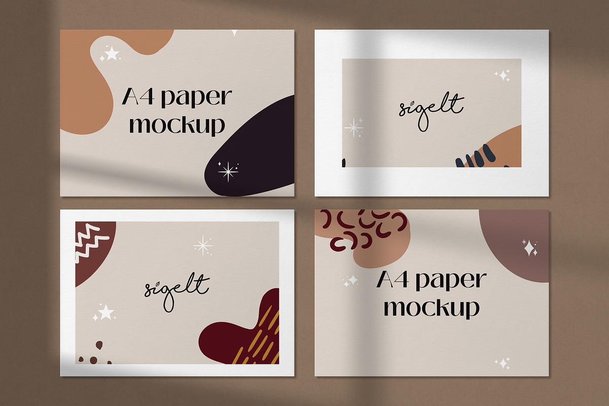 Horizontal paper mockup, an Advertising Mockup by Sigelt (Photo 5 of 5)