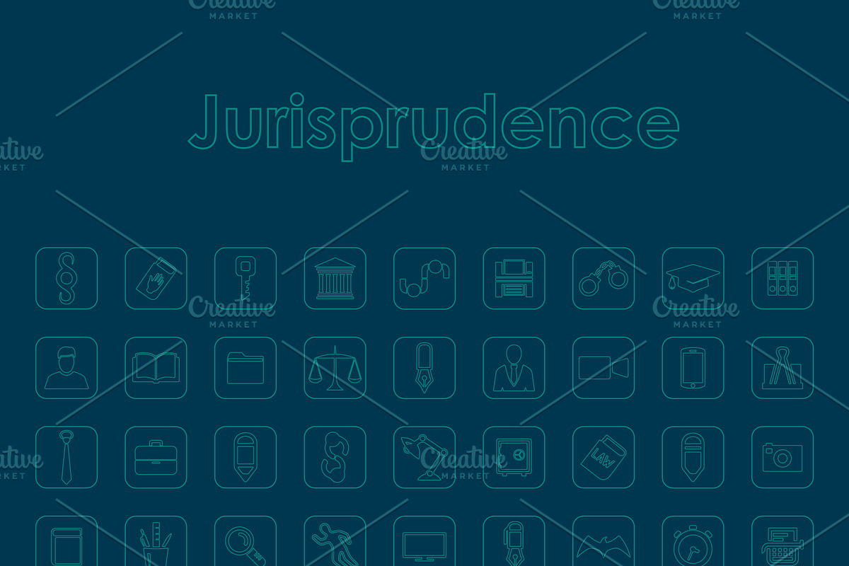 72 Jurisprudence simple icons, an Outline Icon by Palau (Photo 2 of 2)