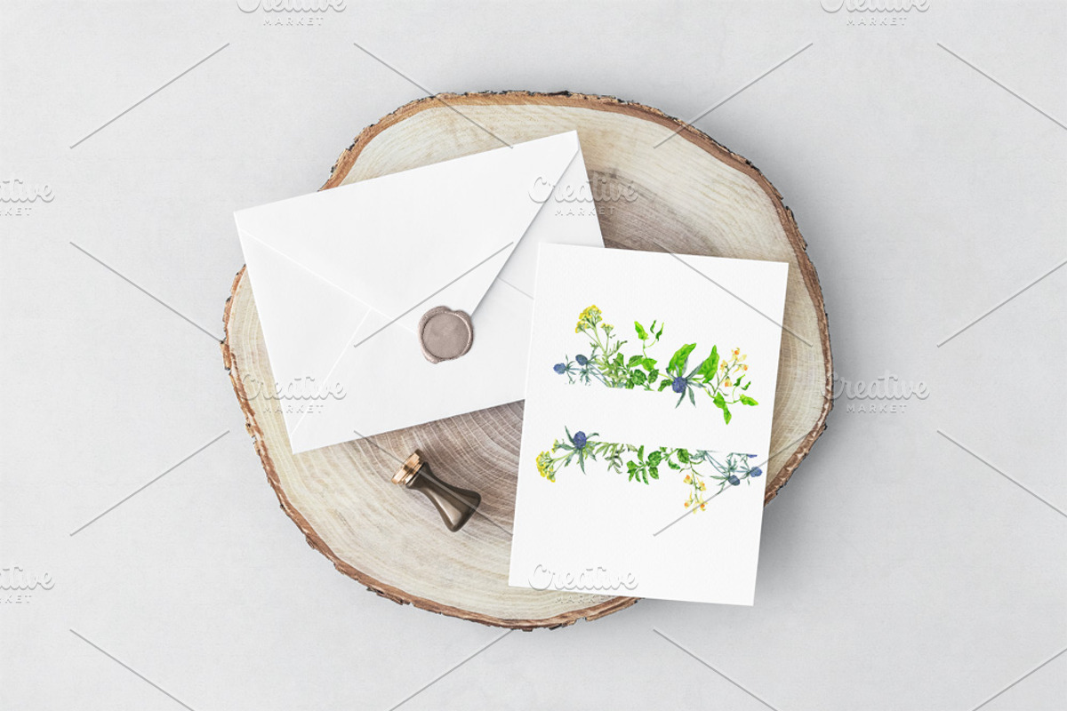 Watercolor floral set, an Illustration by Watercolor & sketches (Photo 6 of 7)