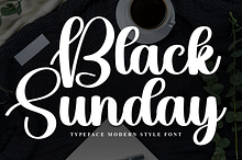 Black Sunday | Script Font