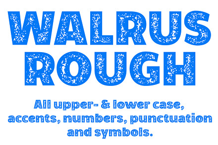 Walrus Rough font