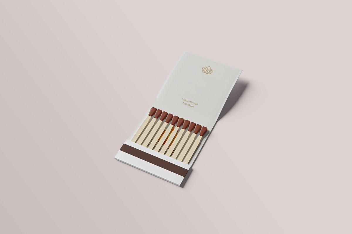 Matchbook Mockup, a Packaging Mockup by Akaimockup (Photo 2 of 5)