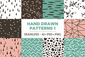 100 Hand Drawn Patterns Bundle