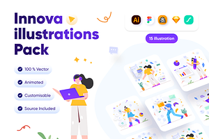 Innova Business illustration Pack, a Work Illustration by Uiroll