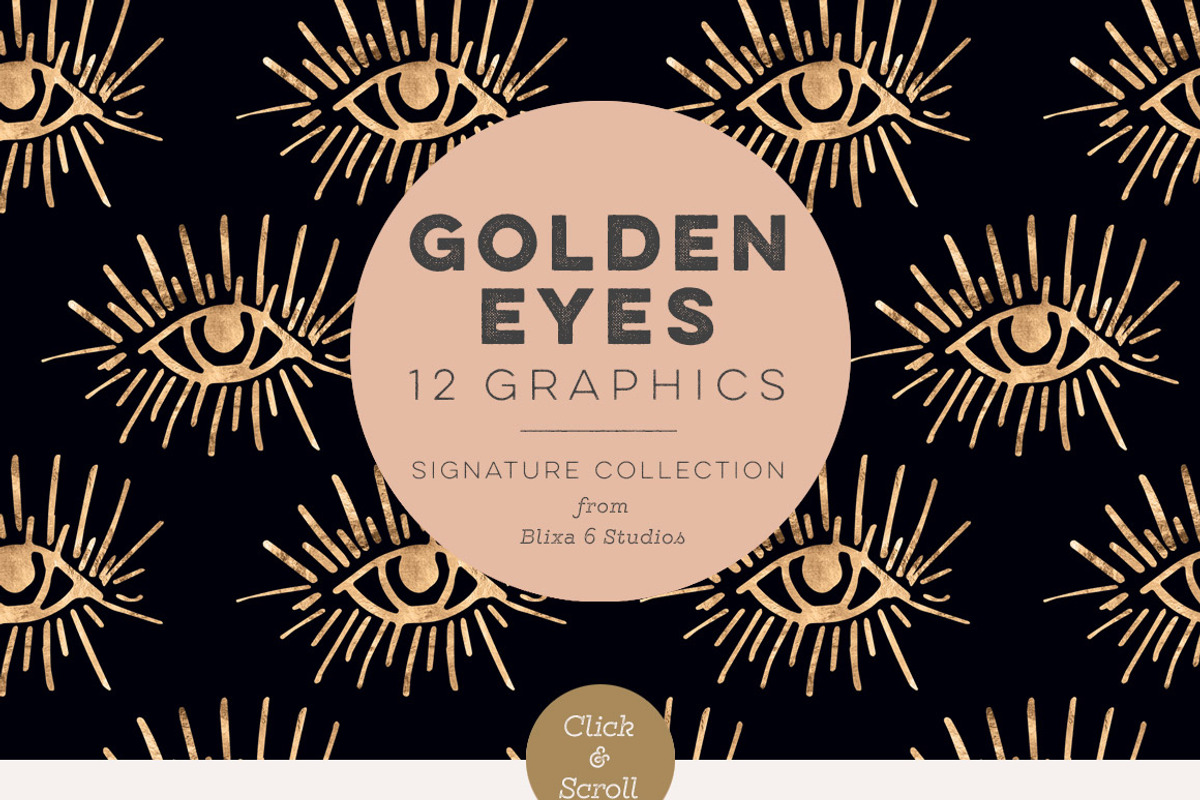 36 Cosmic Golds & Textures, a Pattern Graphic by Blixa 6 Studios (Photo 2 of 7)