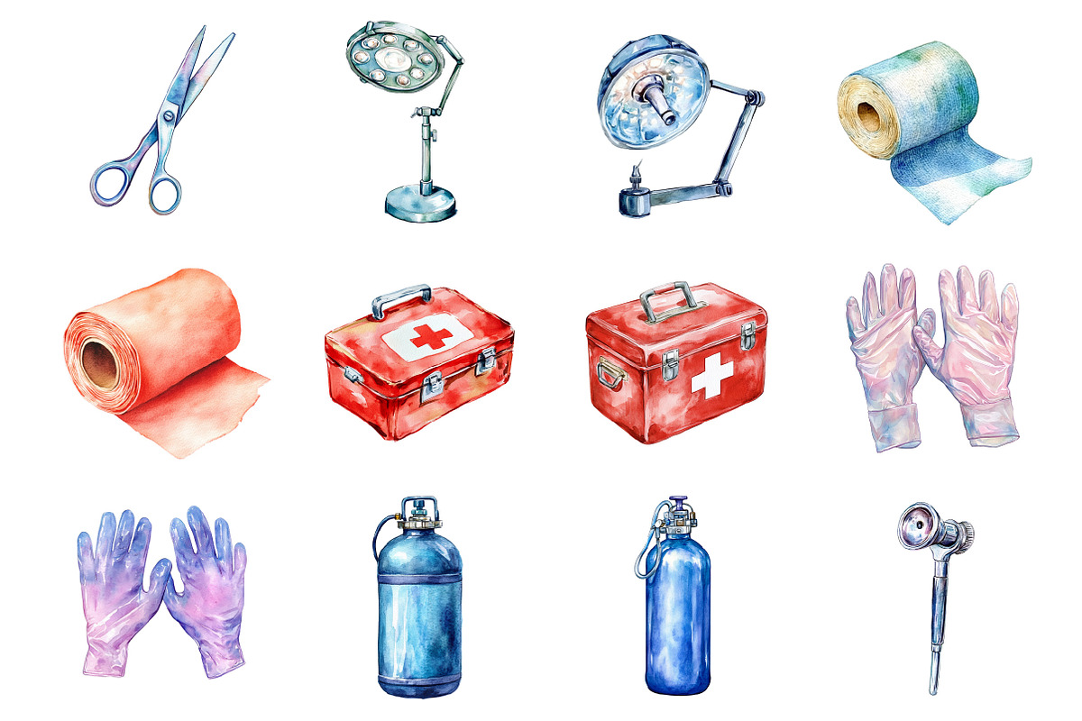 Medical Clipart, Hospital Clipart, an Illustration by Design Market (Photo 4 of 4)