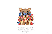 Father's Day Watercolor, an Animal Illustration by Natalya_Mona_Art (Thumbnail 10 of 10)