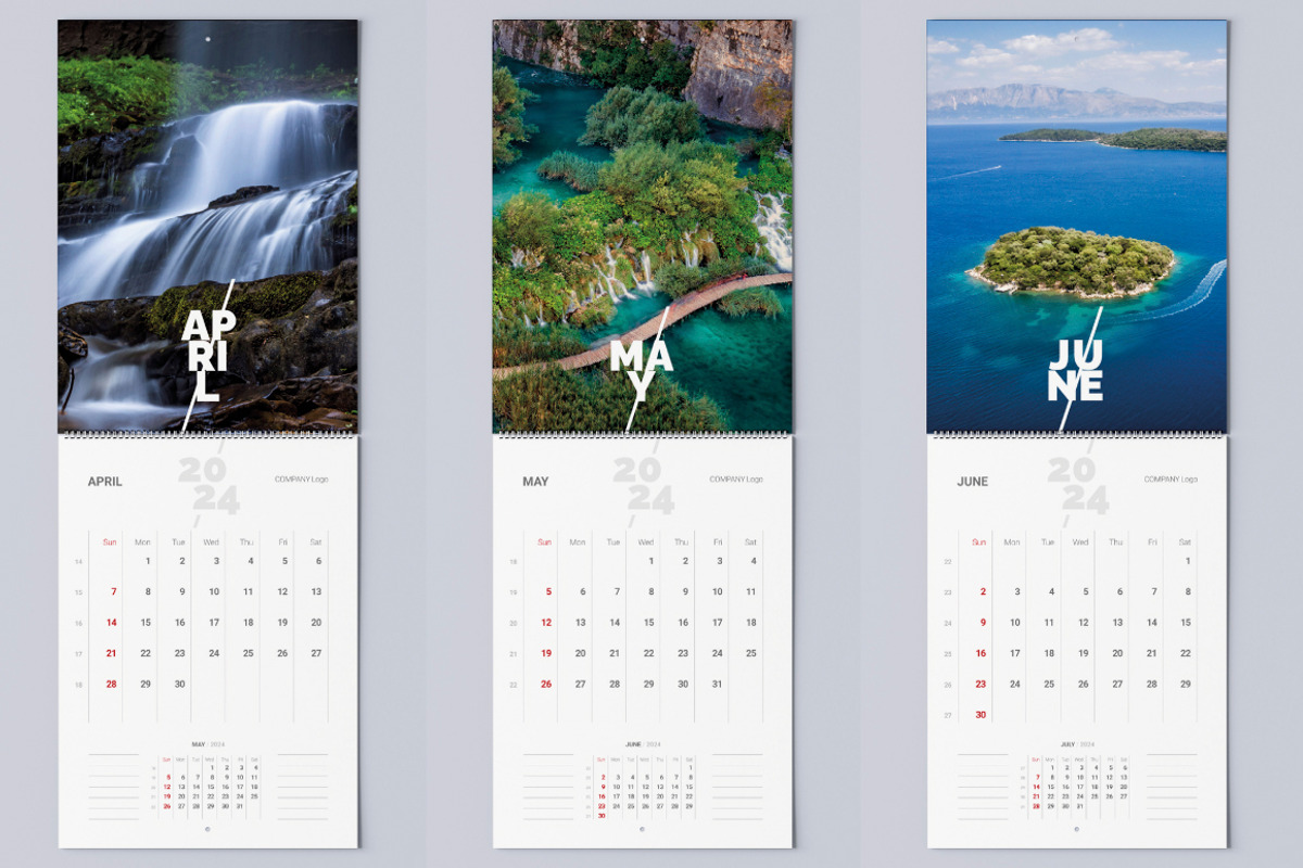 New Business Wall Calendar 2024, a Print Template by Simbos (Photo 3 of 5)