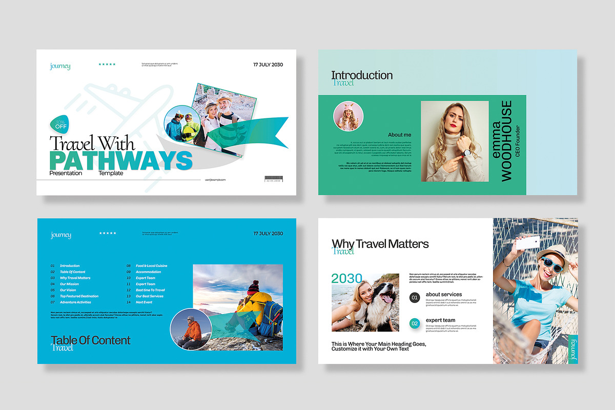 Travel With Pathways Presentation, a Presentation Template by MightyDesign (Photo 2 of 8)