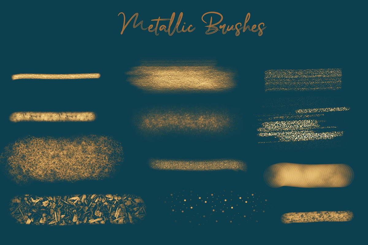 Glitter & Metallic Procreate Brush, a Brush Add-On by KJP Designs (Photo 6 of 12)