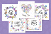 Happy Easter cards set, a Decorative Illustration by Olly Molly (Thumbnail 2 of 2)