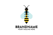 Bee Logo Design, Honey Pencil Vector, a Branding & Logo Template by Megafox Studio (Thumbnail 1 of 2)