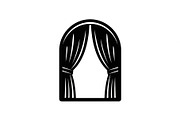 Window Curtain Silhouette Bundle, an Illustration by Creativeshirt (Thumbnail 28 of 51)