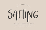 Salting - Handwritten Font, a Handwritten Font by Alpaprana (Thumbnail 1 of 9)