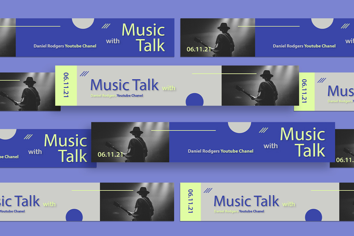 Music Talk Youtube Cover, a Social Media Template by MikroType Std (Photo 4 of 4)