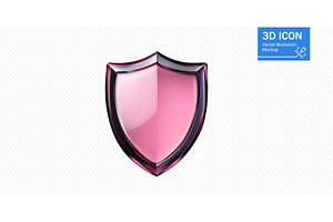 Vector illustration of a glossy pink, an Illustration by ZinetroN