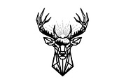 Artistic Geometric Deer Head Bundle, an Illustration by yasushie (Thumbnail 12 of 31)