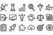 Business Strategy Icon Set, an Illustration by designvectx (Thumbnail 2 of 3)