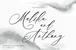 Malika And Anthony ModernCalligraphy