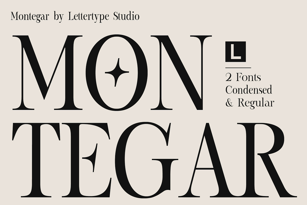 Montegar - Elegant Celestial Serif, a Serif Font by Lettertype Studio (Photo 1 of 15)