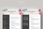 Modern Resume & CoverLetter Template, a Resume Template by careerboutique (Thumbnail 2 of 6)