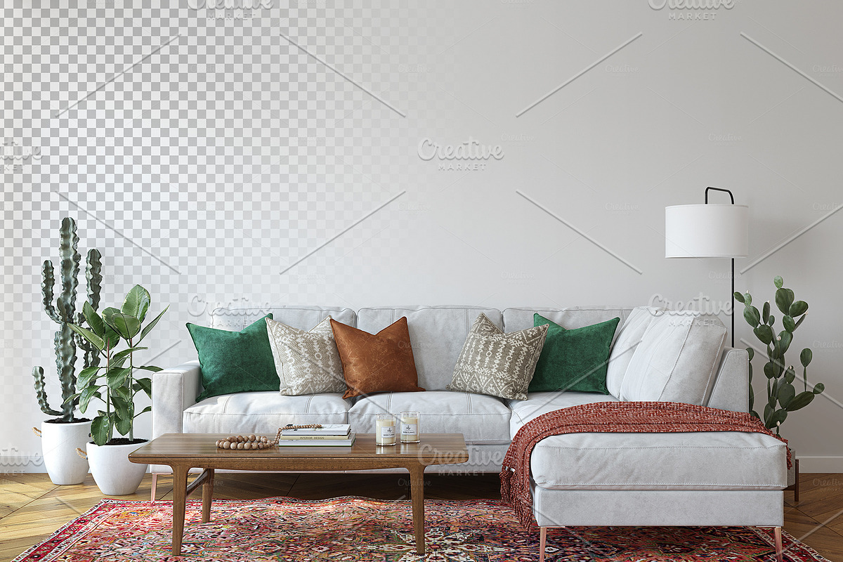 BOHEMIAN HOME Wall&Frame Mockups, a Poster Template by MyHomeMockups (Photo 5 of 12)