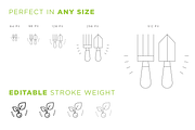 Gardening and Farming icons, an Outline Icon by Vineta Rendon (Thumbnail 4 of 7)