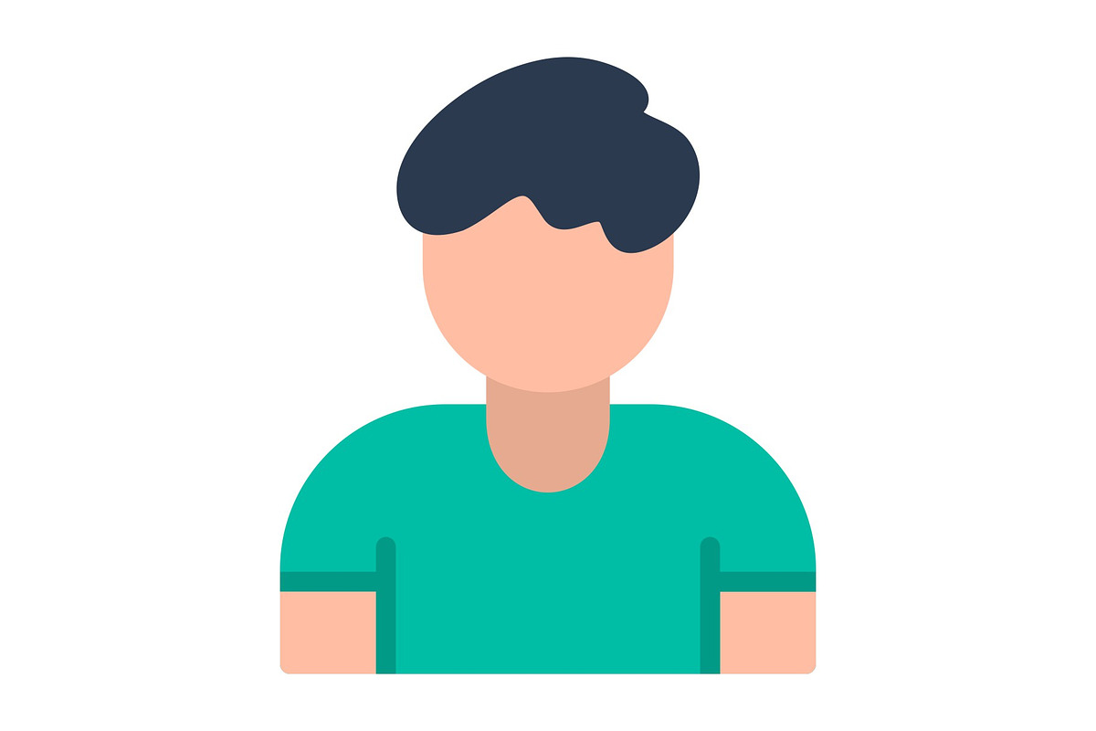 Male Flat Icon, a Duotone Icon by Pexelpy (Photo 1 of 2)