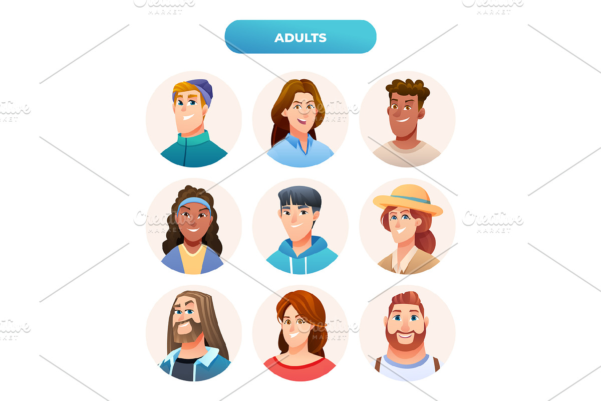 Avatar Character Collection, a Person Illustration by YG Studio (Photo 8 of 10)