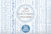 Hand drawn snow borders,brushes, a Brush Add-On by Tatianakost49 (Thumbnail 1 of 5)