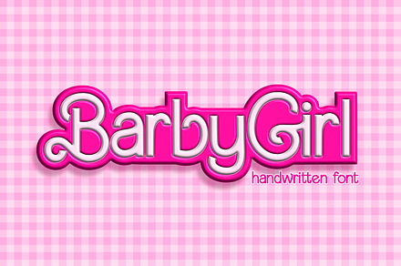 BarbyGirl Cute Handwritten Font, a Sans Serif Font by The Creative Bix