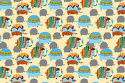 Cute elephants, a Pattern Graphic by Ovocheva (Thumbnail 4 of 4)