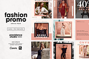 Fashion Promo Social Pack, a Social Media Template by Providence Studio (Thumbnail 1 of 5)