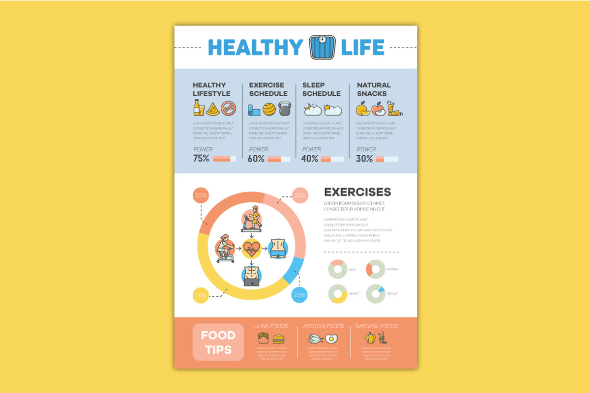 Fitness Infographic Pack With Icons, an Icon by Flat Icons (Photo 4 of 8)