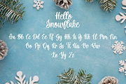Hello Snowflake - Script Font, a Script Font by Fikryal Studio (Thumbnail 9 of 10)