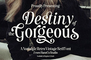 Destiny Gorgeous Font, a Serif Font by HansCo Studio (Thumbnail 1 of 12)