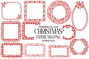 Doodle Christmas Frame SVG PNG Bundl, an Illustration by Daily.Designs (Thumbnail 1 of 4)