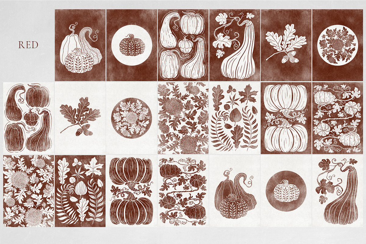 Autumn folk posters, a Wallpaper Graphic by Garden in frame (Photo 11 of 12)