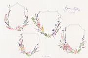 Bon Matin Watercolor Floral Clip Art, a Decorative Illustration by whiteheartdesign (Thumbnail 7 of 18)