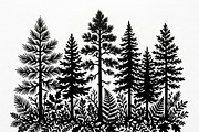 Majestic Pine Trees SVG, a Finance Illustration by Amazin_art (Thumbnail 19 of 34)