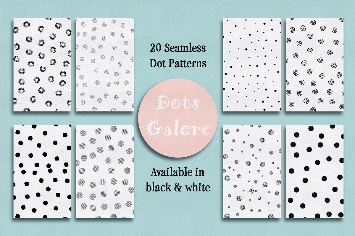 Dots Galore - 20 Seamless Patterns, a Pattern Graphic by Hunt Family Design (Photo 1 of 5)