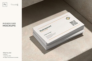 Business Cards Mockup, an Advertising Mockup by graphicstuff.std