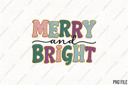 Glitter Christmas PNG Merry and Brig, an Illustration by CraftArtStudio (Thumbnail 1 of 4)